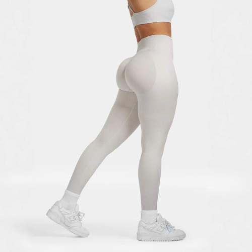 Sømløse sculpt ribbede kontur leggings