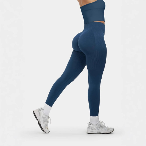 Sømløse sculpt ribbede kontur leggings