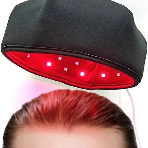 Rödljus terapi hårväxtmössa